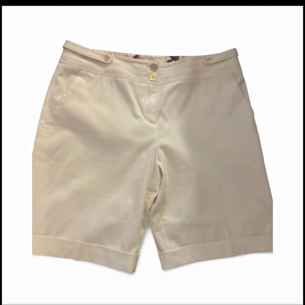 Ted Baker Off-White Women's Shorts large (12) 5 like new